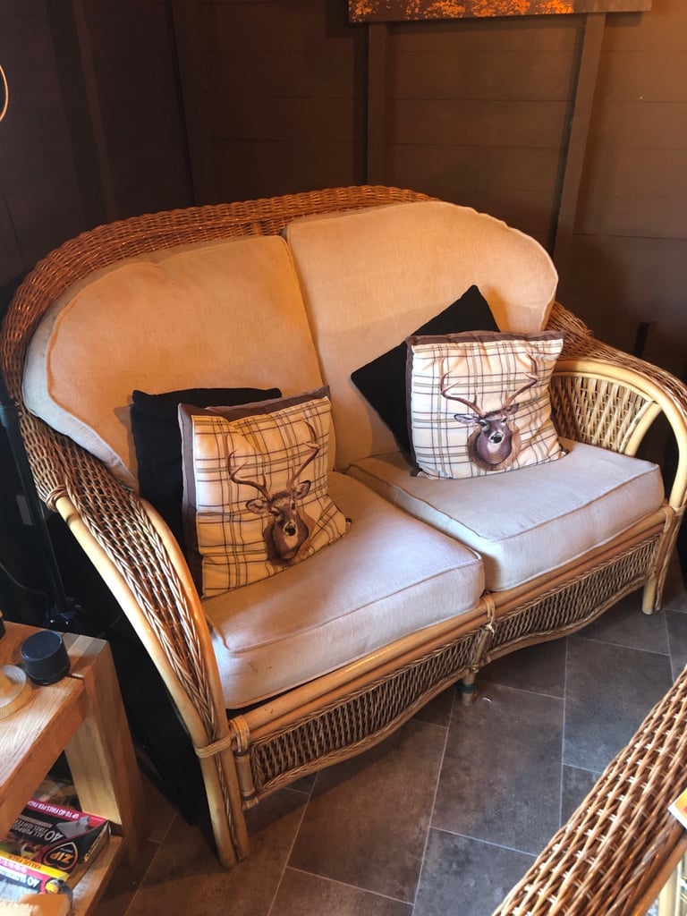 image for Wicker sofa and chairs 