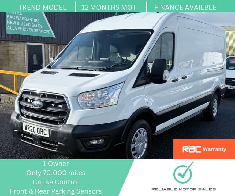 2020 Ford Transit 2.0 350 EcoBlue Trend Panel Van 5dr Diesel Manual FWD L3 H2 Euro 6 (s/s) (1 PAN...