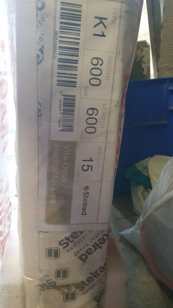 NEW STELRAD SINGLE COMPACT RADIATOR 600 X 600MM