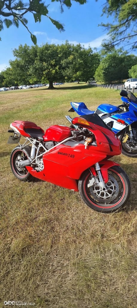 image for Ducati 749 motorcycle superbike sports bike red 2004 