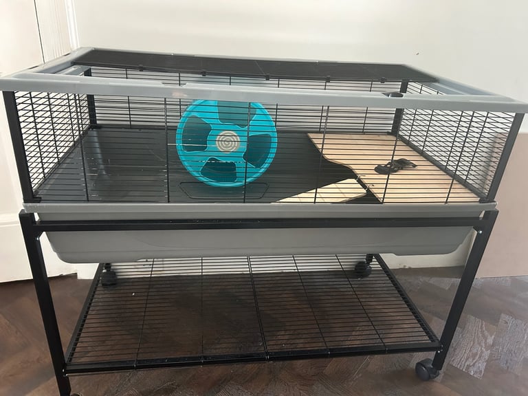 XL animal cage and stand