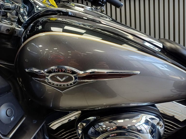 2014-64 Kawasaki VN1700 Voyager custom cruiser tourer adventureb in grey, Ful...
