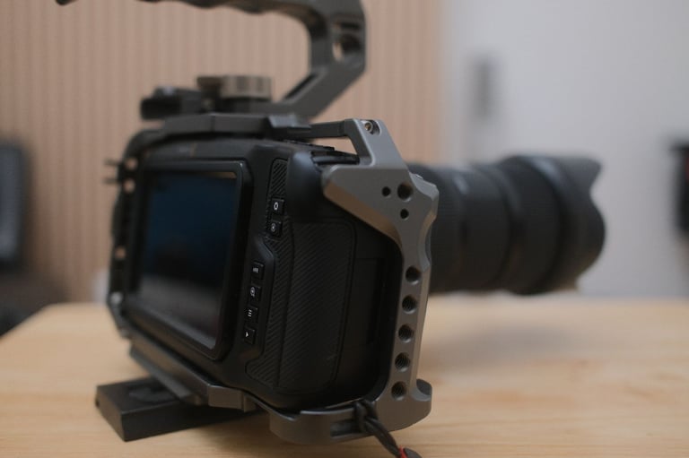 BMPCC 6K (EF) With Full Tilta Cage, Sigma 18-35mm, Samyang 85mm, V-Mount Battery & Tiffen ND Filter