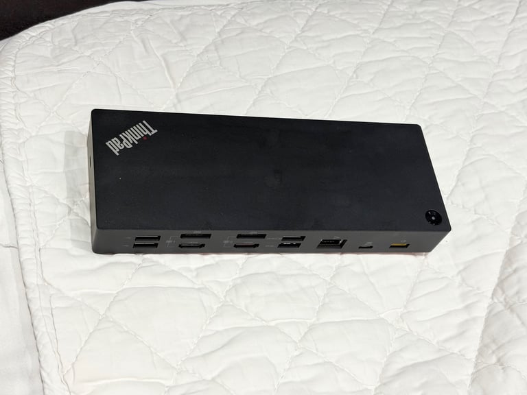 image for ONLY USED FEW TIMES, lenovo 4K docking station dud9011d1 for laptop or pc, CAN DELIVER, 2 AVAILABLE