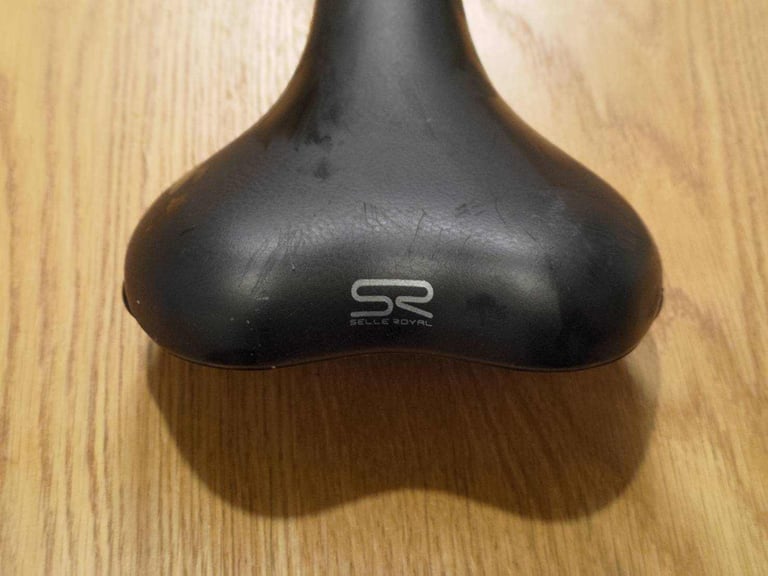 Selle Royal OXE Bike Black Comfortable Saddle Road Hybrid Bicycle 28cm