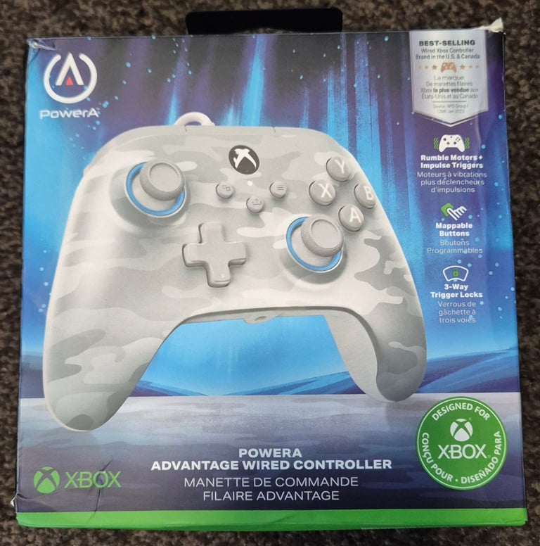 PowerA Advantage Wired Controller for Xbox Series X|S - Arctic Camo