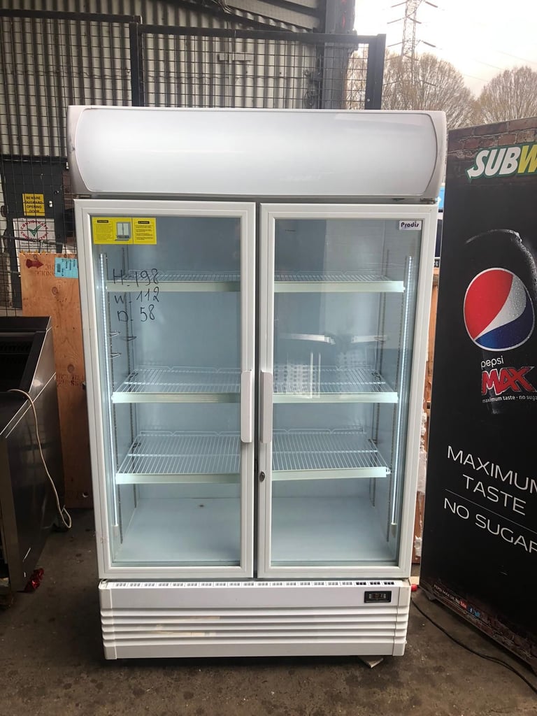 Double door display fridge chiller fully serviced excellent condition 