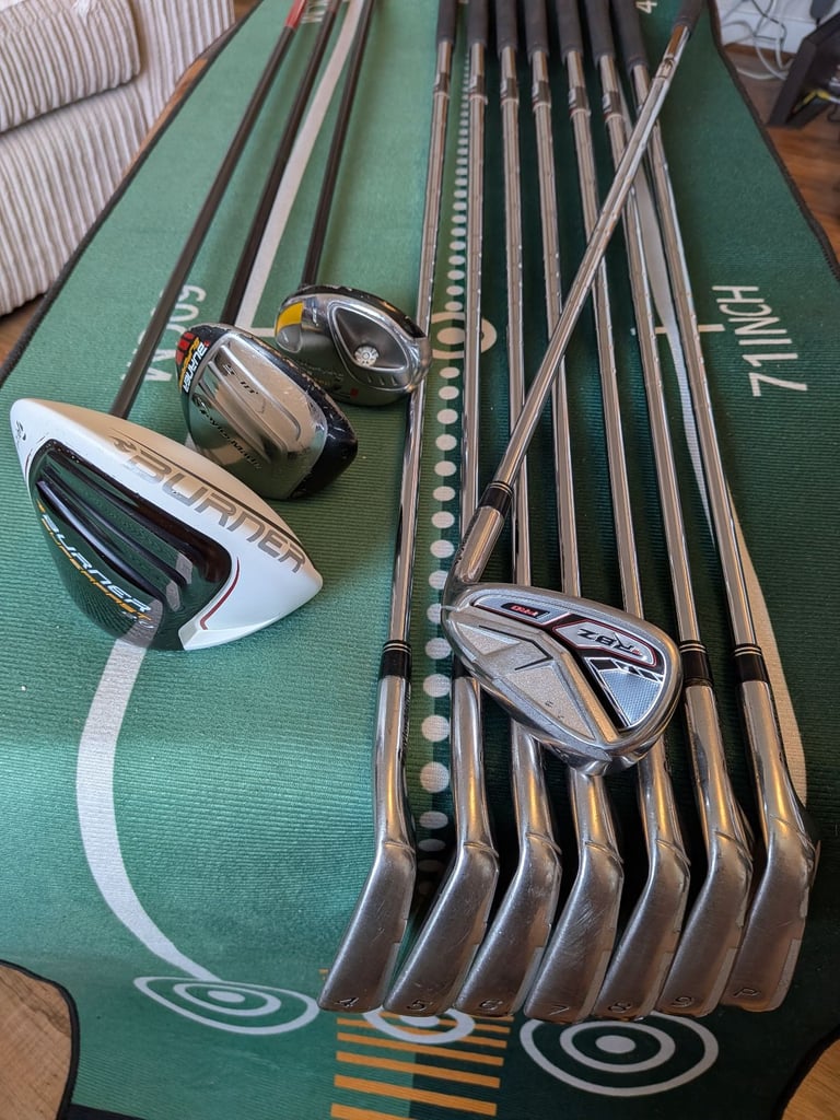 image for 🔥 TaylorMade RBZ Pro + Burner SuperFast Golf Club Set – STIFF | Ready to Play 🔥