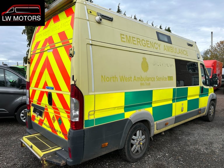 FIAT DUCATO 3.0 180 BHP MULTIJET EXLWB EXHIGH ROOF AMBULANCE 2012 62 REG