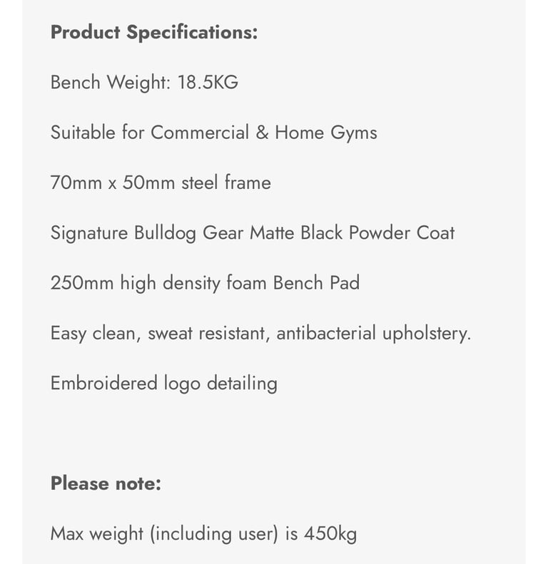 Bulldog Gear Flat Weight Bench