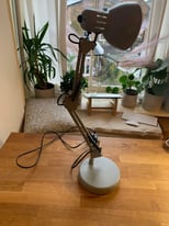  Angled Desk Lamp, Silver, new *EXCELLENT CONDITION*