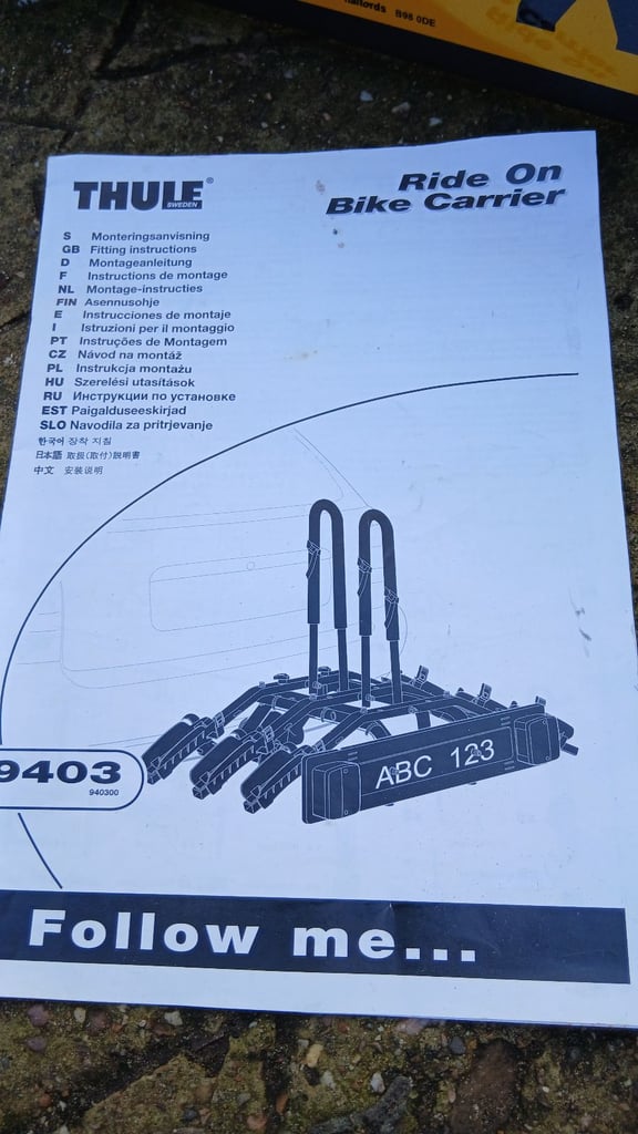 Thule Towball Mounted Bike Carrier