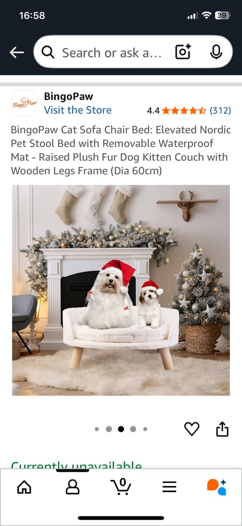 Cat sofa bed