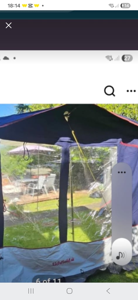 Lichfield size 8 awning 