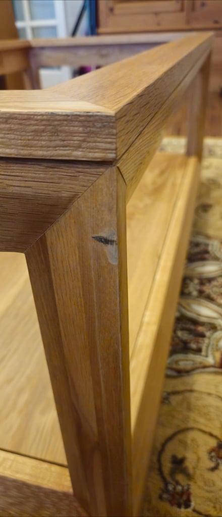 BEVEL Natural Solid Oak Coffee Table