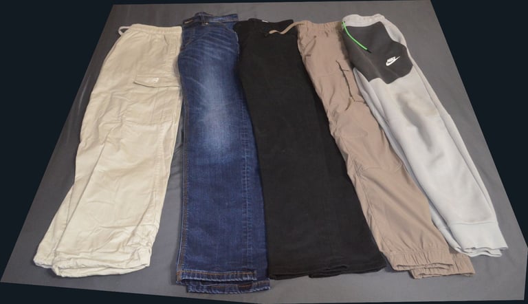 5 pairs mens/boys trousers/jeans