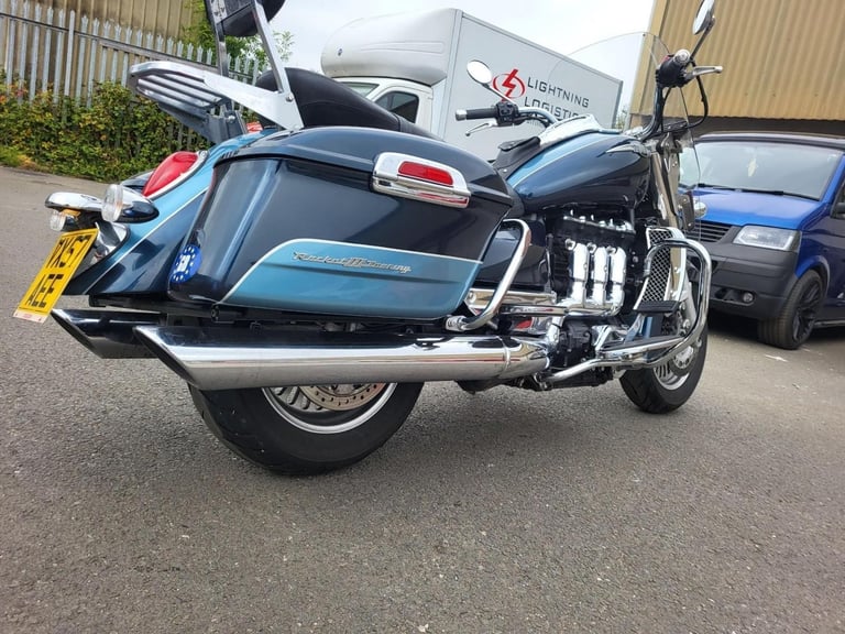 2007 57 TRIUMPH ROCKET 111 3 TOURING 23 BLUE CLASSIC CRUISER TOURER CLEAN