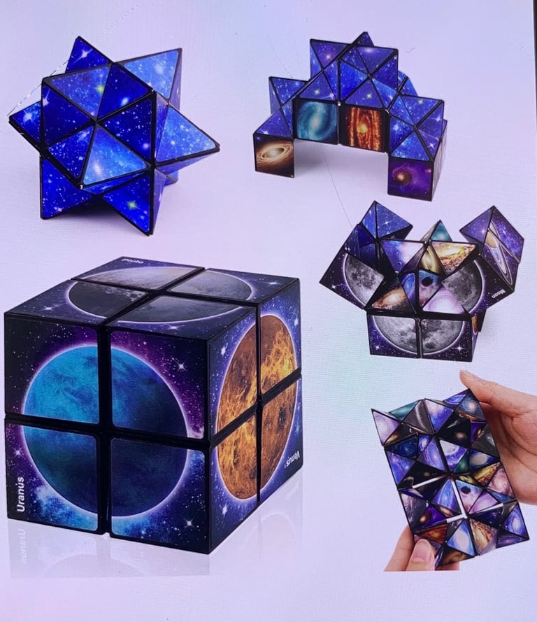 image for Infinity Magic Cube for Children Space Solar System Toy