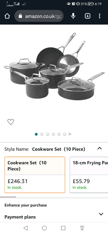  MSMK 10-Piece Pots and Pans Set non stick, Durable and