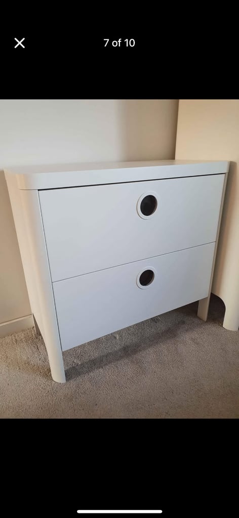 IKEA BUSUNGE Wardrobe and Drawers Nursery Furniture 