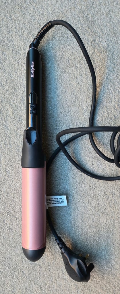 BaByliss Red Hair Curling Wand Barrel Tong Curler New - Unused item