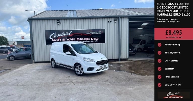2022 Ford Transit Courier 1.0 EcoBoost Limited Panel Van 5dr Petrol Manual L1 Euro 6 (100 ps) PAN...