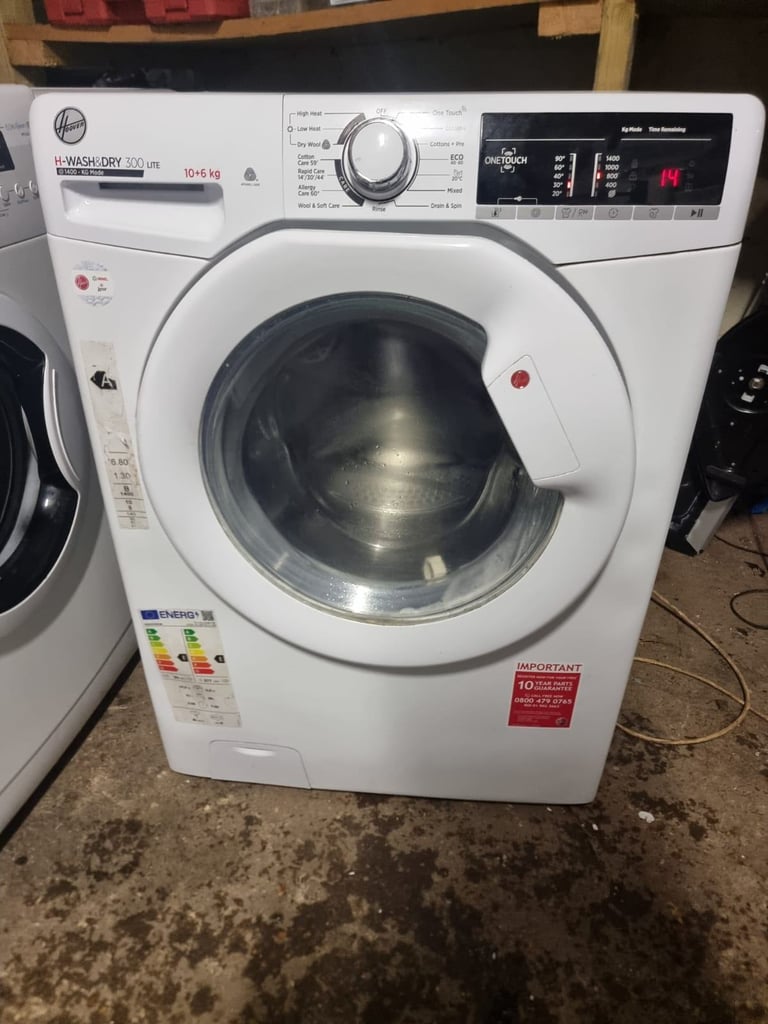 Hoover Washer Dryer 10/6 kg 90 Days Warranty (delivery available or collection)