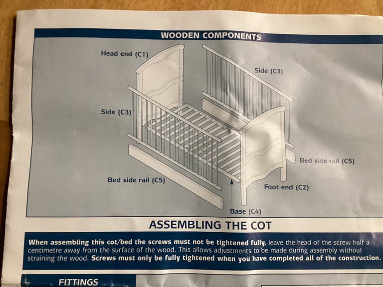 Childs Mamas and Papas cot/bed - free to collect. 