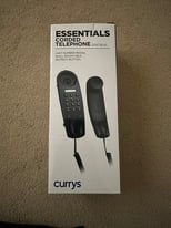 Currys Essentials Corded Gondola Phone Black C01CTEL10