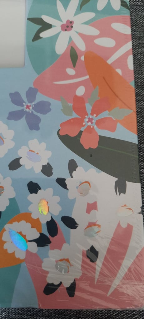 Floral Photo Album, 5x7in Prints, 200 Pockets, Flowers Hardcover, 28x20.5cm. Brand New. RRP £22!