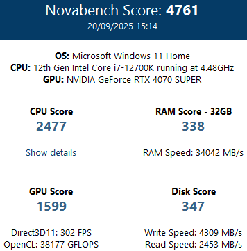GAMING PC BARGAIN i7 12700K RTX 4070 SUPER VR 4K 32GB DDR5 7TB WATERCOOLED COMPUTER AI WORKSTATION