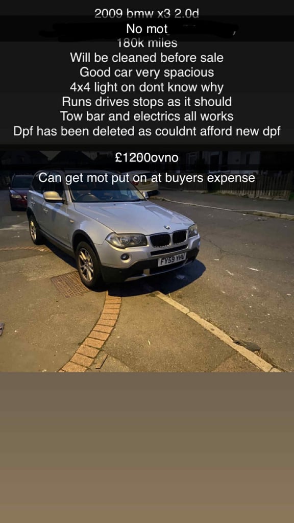 Cheap BMW, X3, Estate, 2009, Manual, 1995 (cc),5 doors for sale in Wellingborough, Northamptonshire