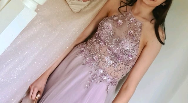 Prom dress from Paris dress house in the metro centre in