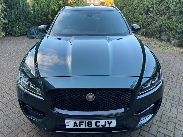 A rare British Racing Green 2018 Jaguar F-Pace D240 R-Sport with 12 months' MOT