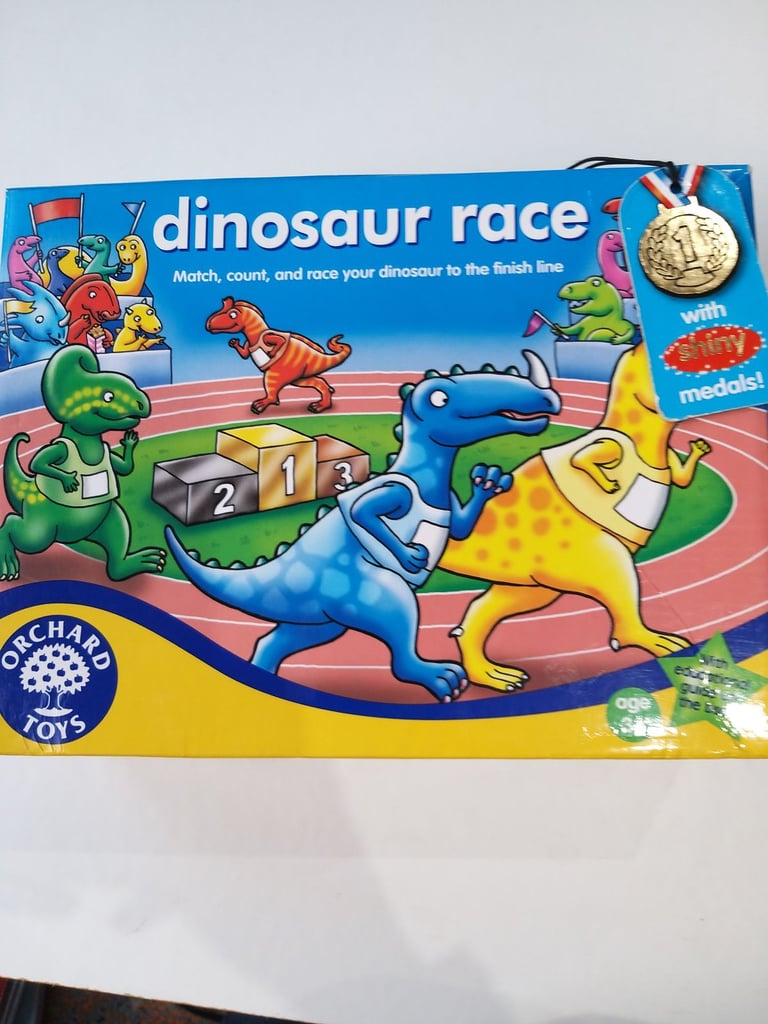 image for Dinosaur race game Orchard toys