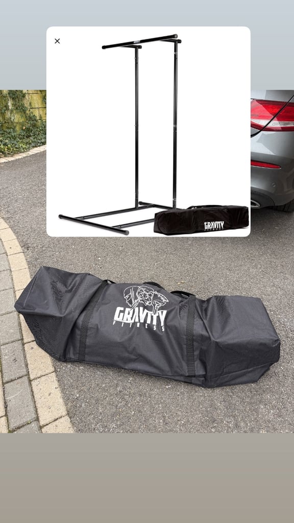 Gravity Fitness Portable Pull up Rack & Bag,