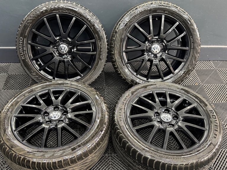 17” inch genuine Vw gt alloys wheels 5x112 golf caddy touran Passat cc Px