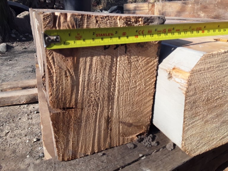 Reclaimed 200 years old, solid pine beam. 5 feet long