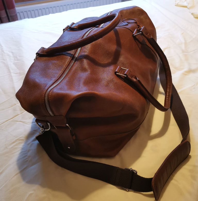 image for Genuine Leather Holdall /Weekender bag