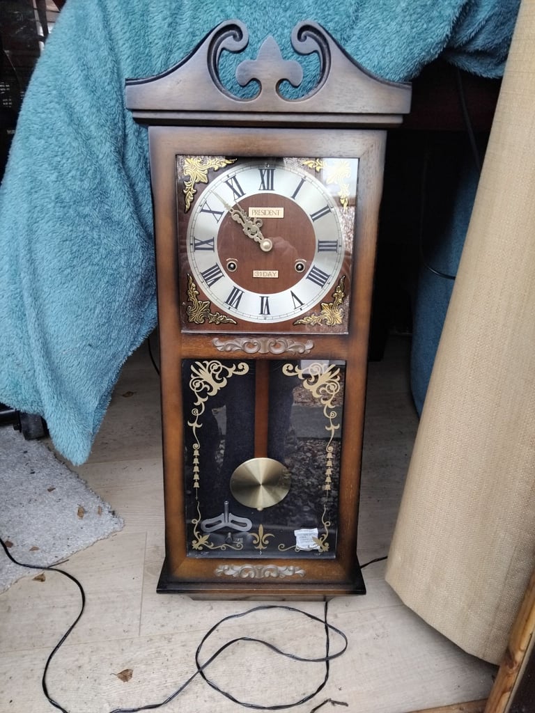 image for 2 x grandfather style clocks 