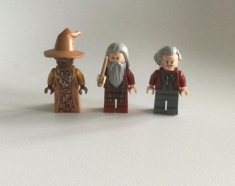 image for Lego Harry Potter rare Minifigures Professor Sinistra Dumbledore and Ollivander