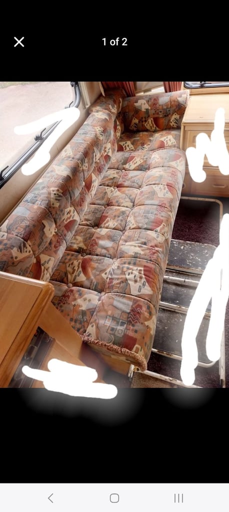 Caravan seat cushions 