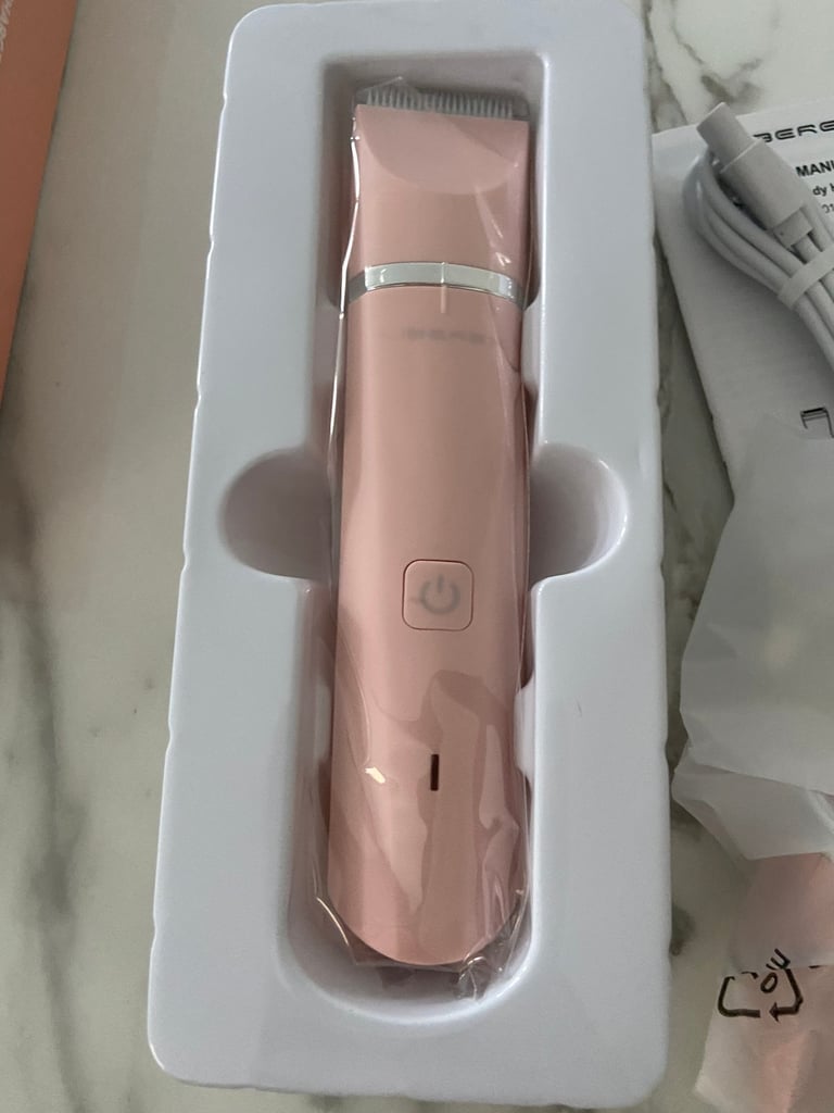 Brand new 2in1 rechargeable body hair trimmer pink 