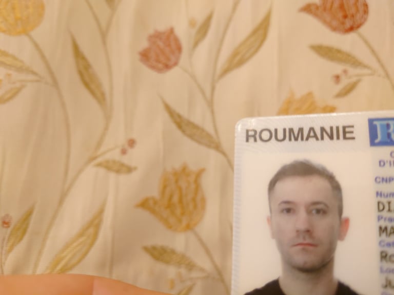 Romanian ID card.