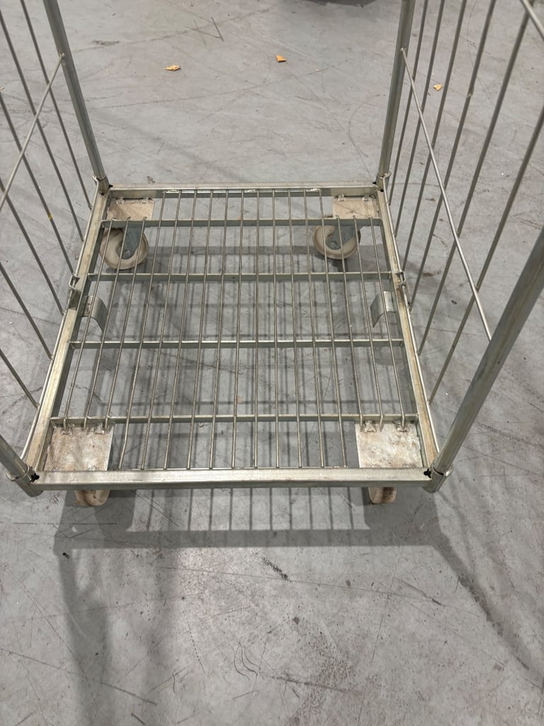 2 sided metal cage trolley