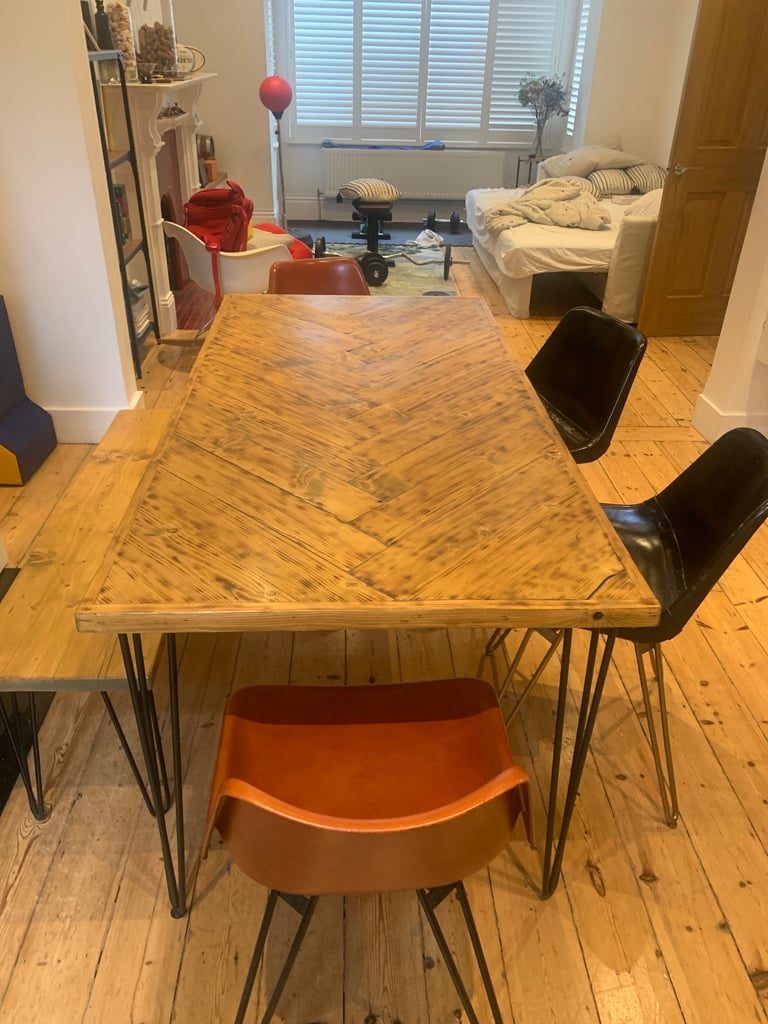 Dinning Table+Bench+Leather Dinning Chairs
