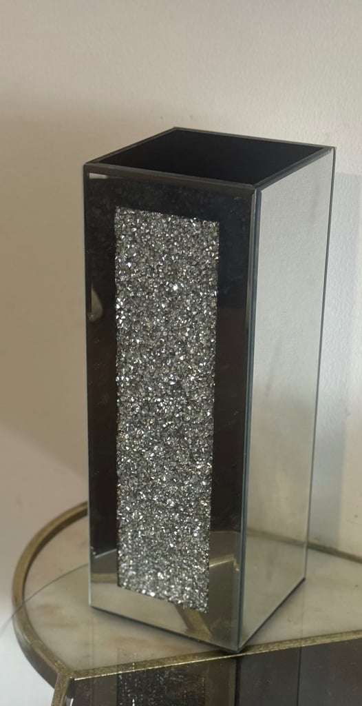 image for Glass mirror vase 