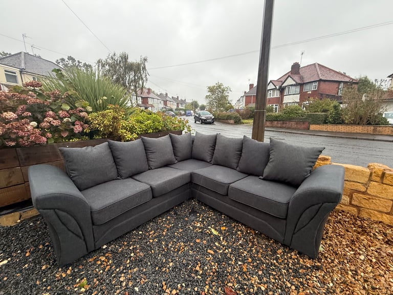 Grey Corner Sofa 