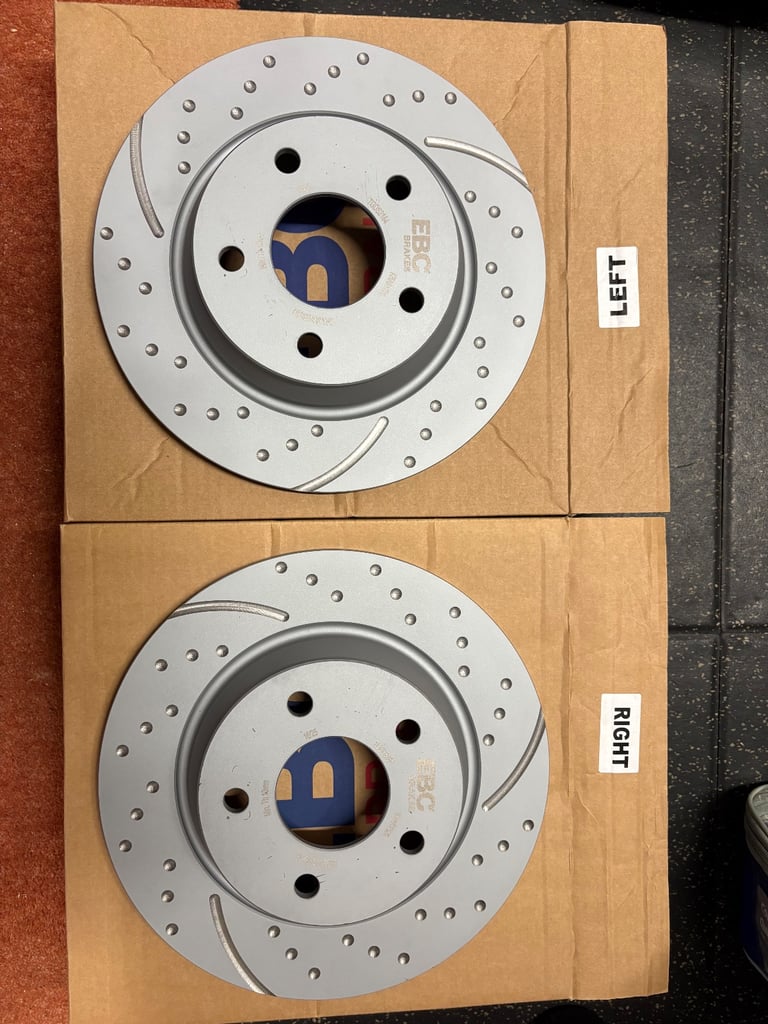 image for EBC GD2184 Rear Brake Discs, Ultimax 2 Brake Pads For Ford Focus Mk4 