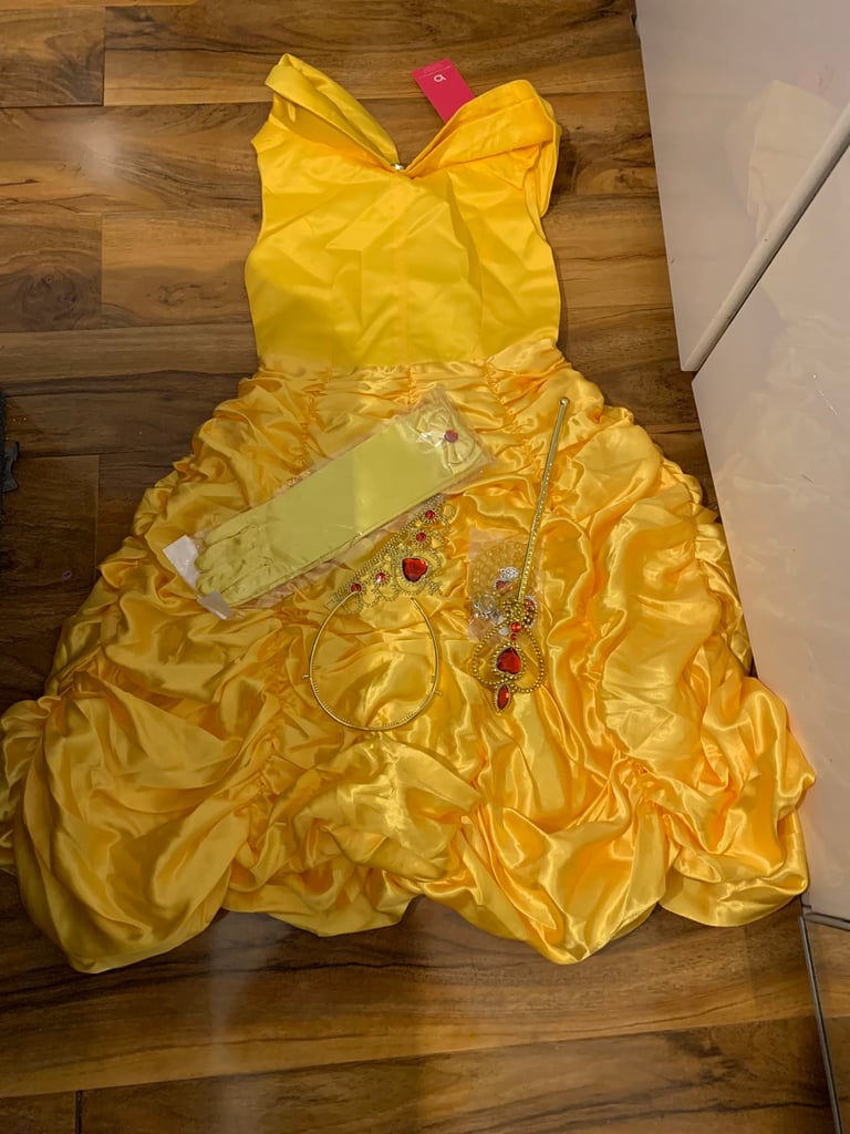 Beauty and the beast costume dress 8-9 years old
